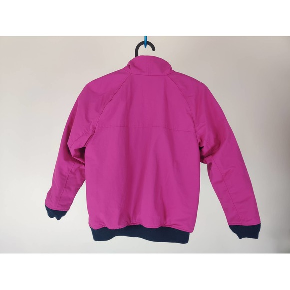 (V) Lands' End kids girl jacket winter puffy warm winter fuchsia sz S (8) - Picture 4 of 12